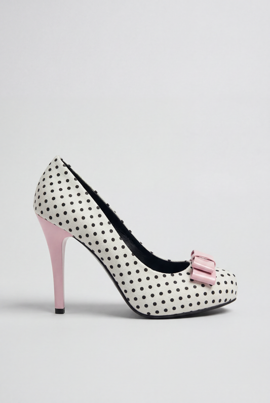 Lulu Polka Bow Heels