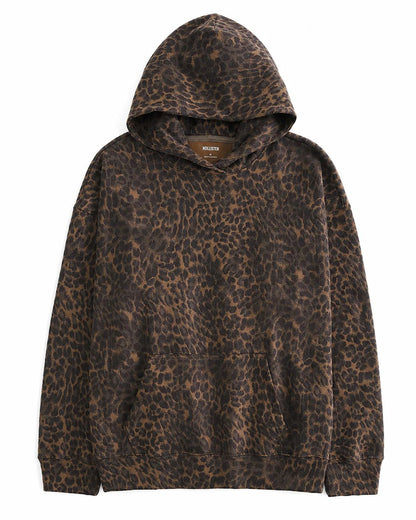Oversized Leopard Hoodie