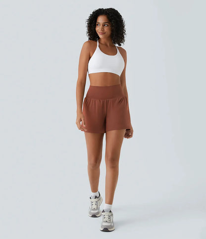 Confident-Fit High-Waist Pocket Shorts