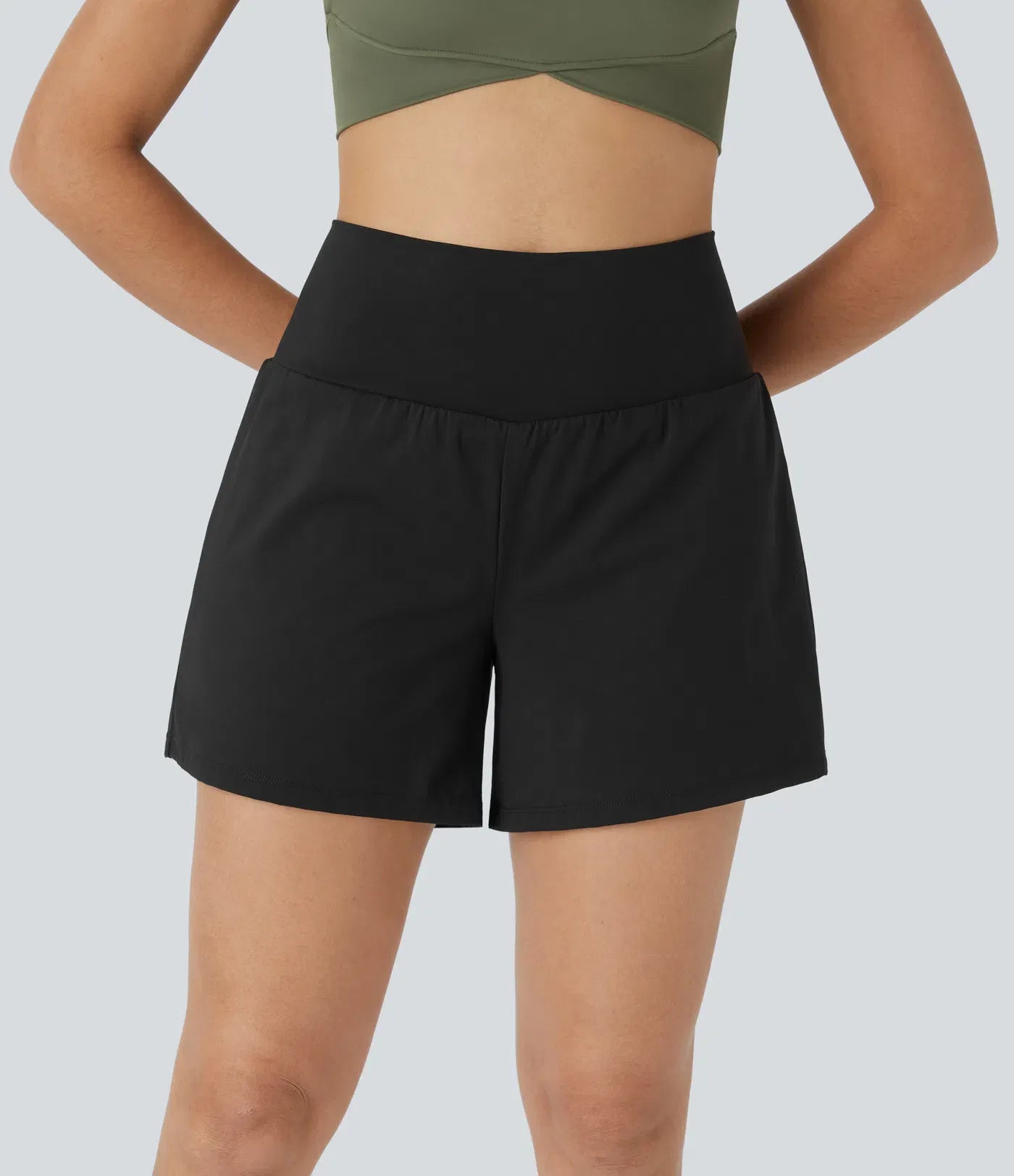Confident-Fit High-Waist Pocket Shorts