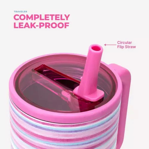HydroJug X Pink Horizon Traveler Tumbler