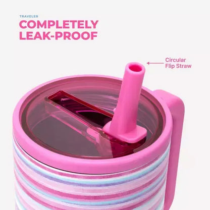 HydroJug X Pink Horizon Traveler Tumbler